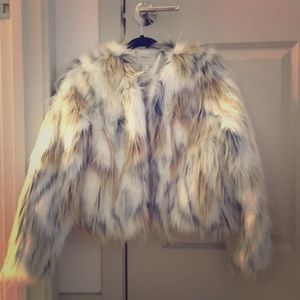 Faux fur coat